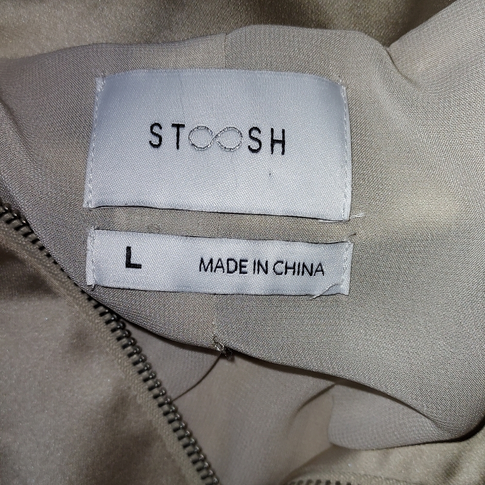 Women's Stoosh Size Large Cream Bomber Jacket NWOT - Picture 5 of 7